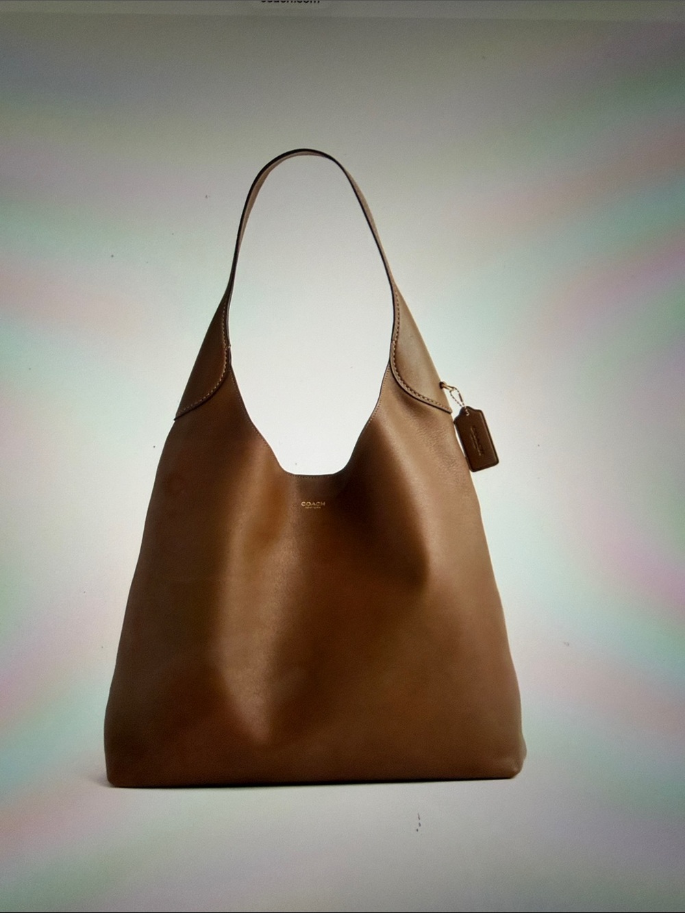 Coach Tan Leather Hobo Shoulder Bag